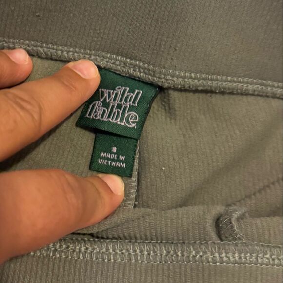 Wild Fable Charcoal lounge shorts high waisted and ribbed - Picture 5 of 7